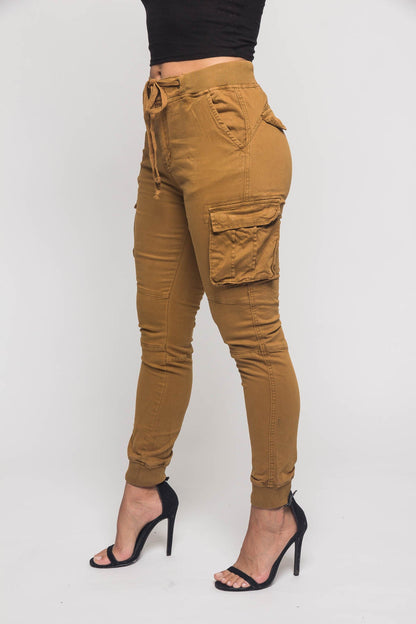 Women's Essential Colored Cargo Joggers