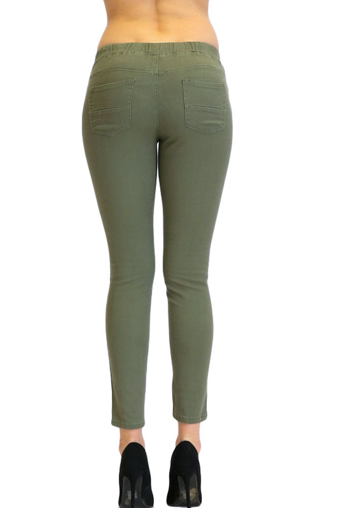 Women's Destroyed Side Striped Band Joggers