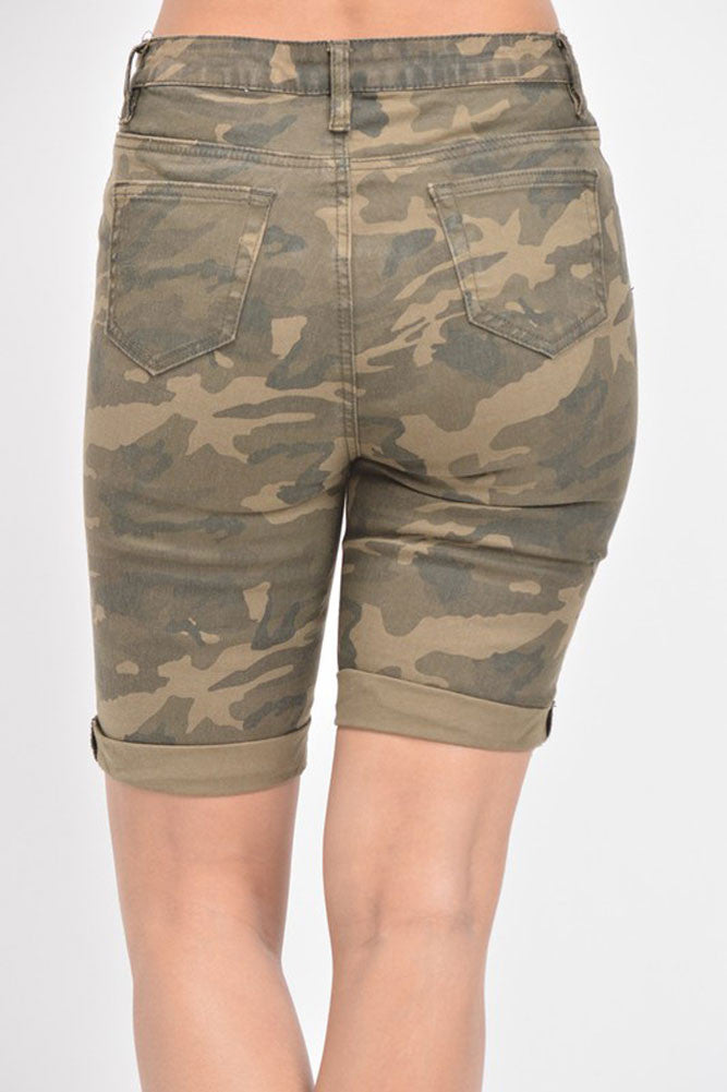 Women's Destroyed Skinny Shorts