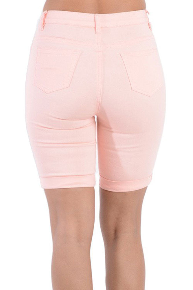 Women's Destroyed Skinny Shorts