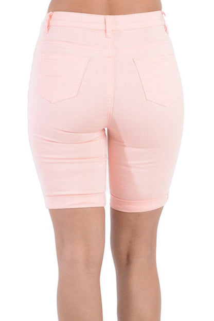 Women's Destroyed Skinny Shorts