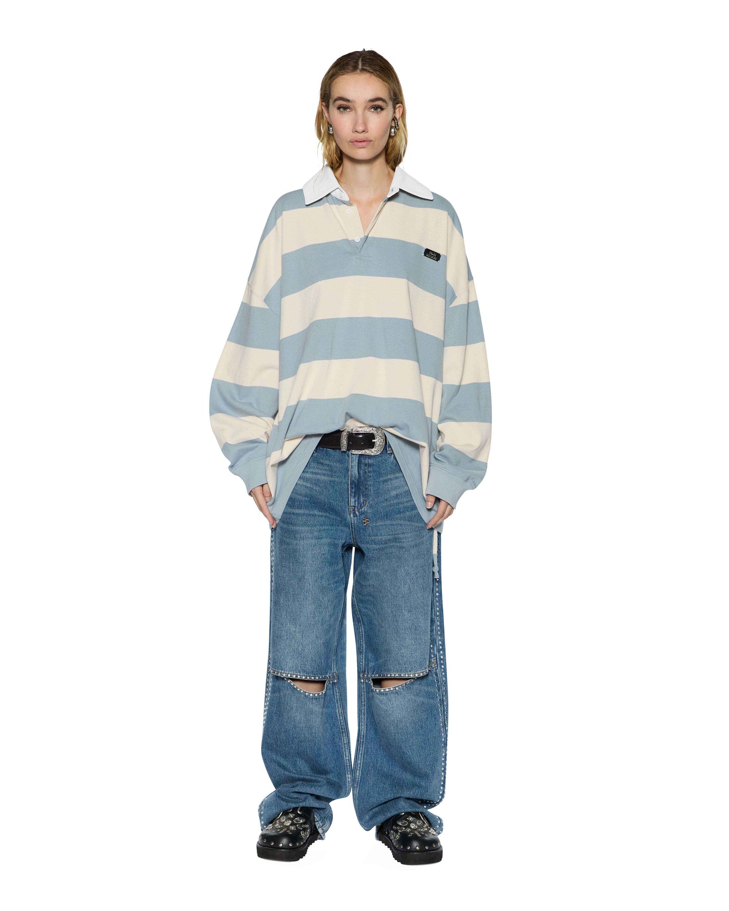 RUGGED RUGBY JERSEY BLUE STEEL BONE