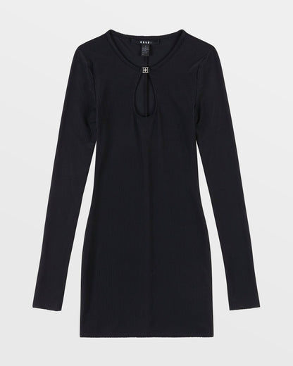 CHARMED KEYHOLE DRESS BLACK