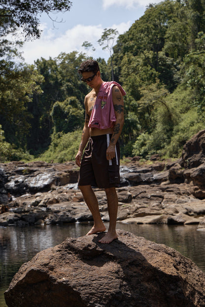 AFENDS Mens House Related - Cargo Short 21" - Coffee