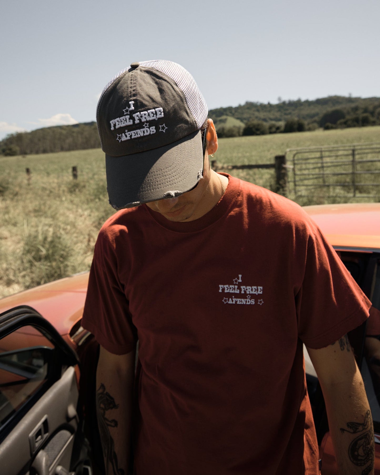 AFENDS Mens Sonoran - Six Panel Mesh Cap - Sycamore