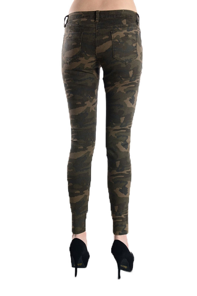 Women's Camo Print Skinny Jeans