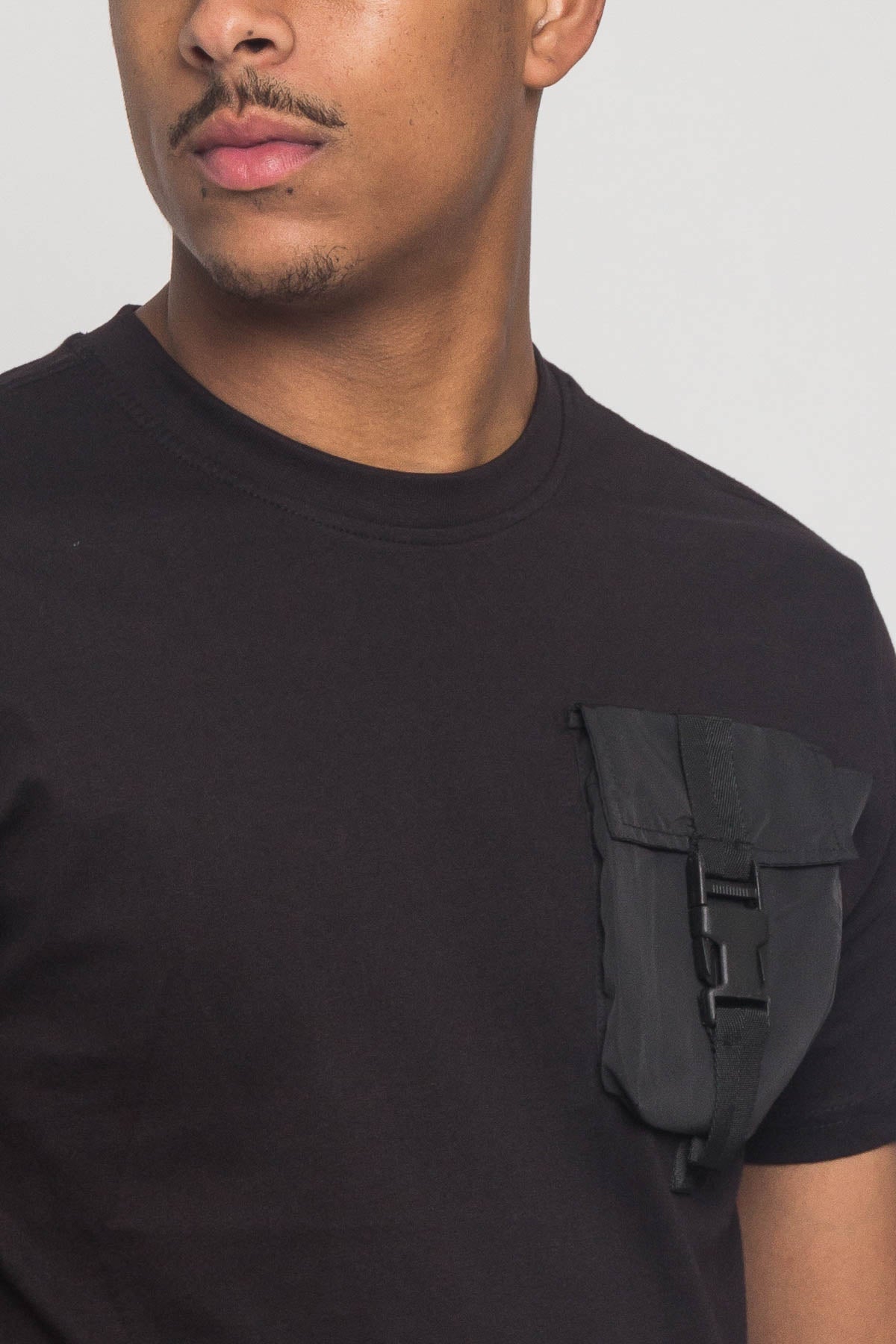 3D Buckled Pocket T-Shirt