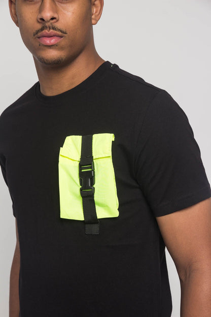3D Buckled Pocket T-Shirt