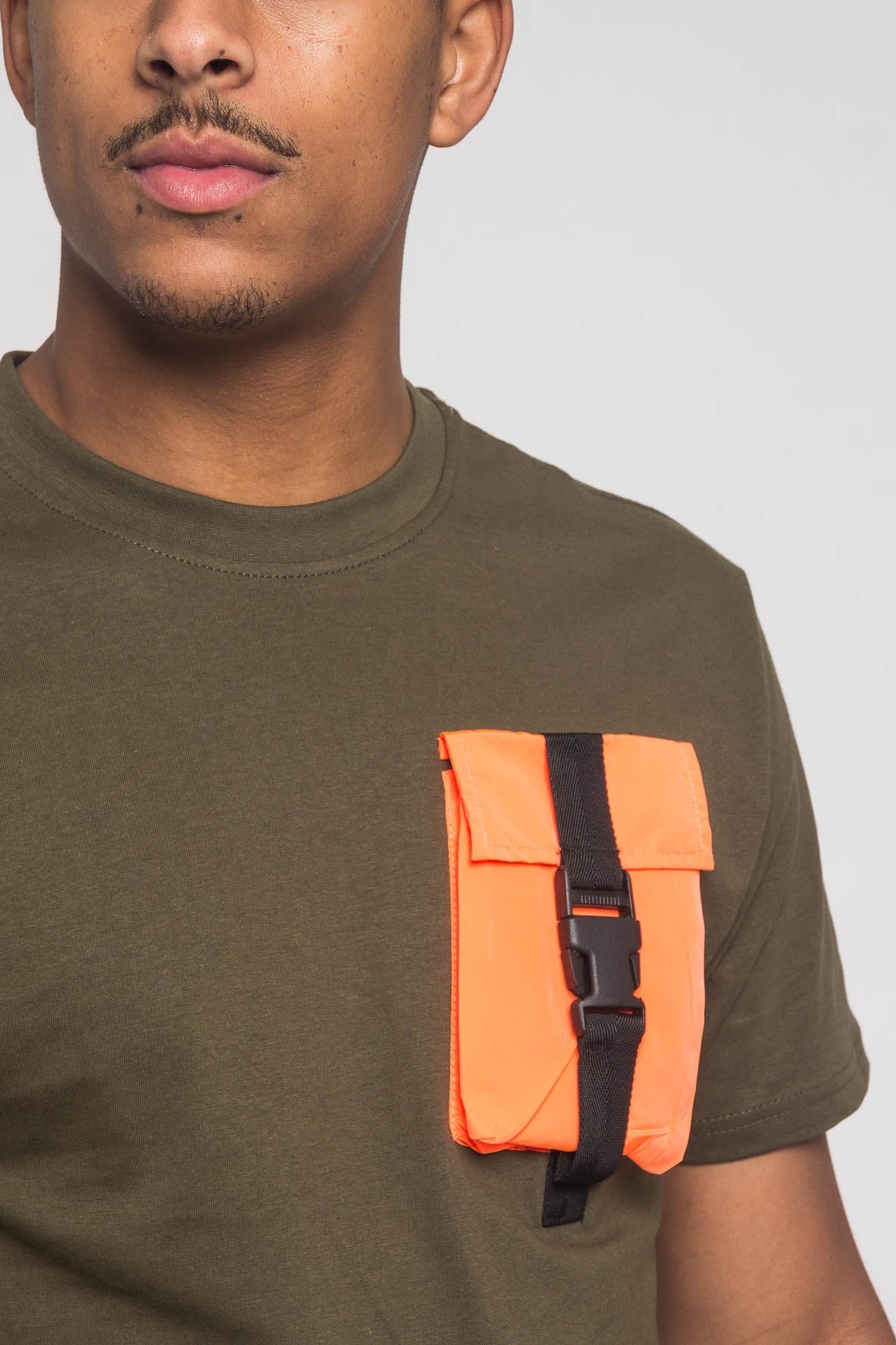 3D Buckled Pocket T-Shirt