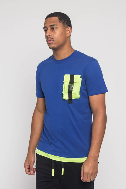 3D Buckled Pocket T-Shirt