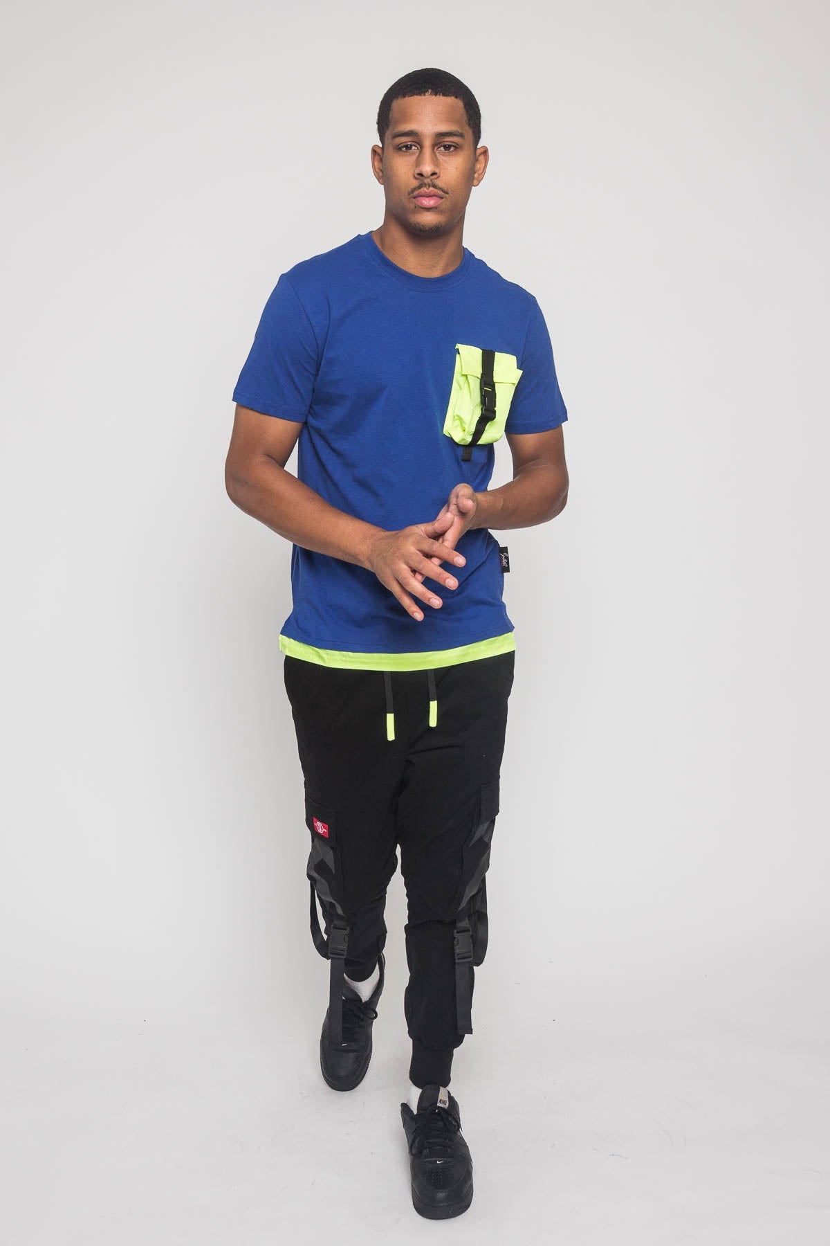 3D Buckled Pocket T-Shirt