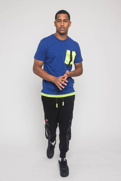 3D Buckled Pocket T-Shirt