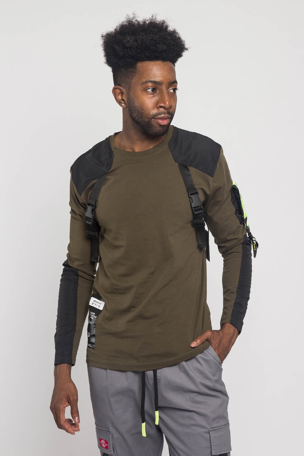 Army Buckle Long Sleeve T-Shirt