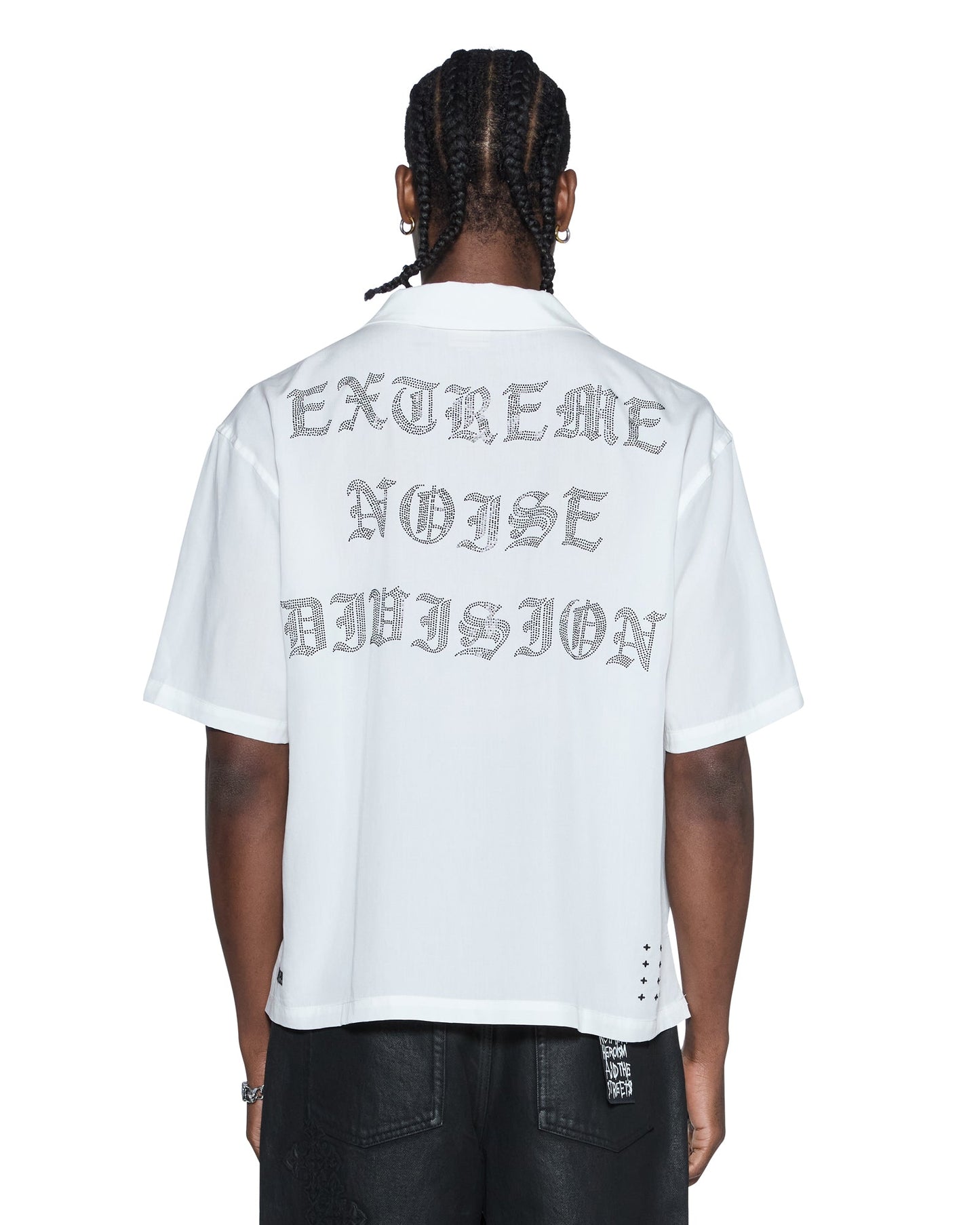 END DINER SS SHIRT SATIN WHITE