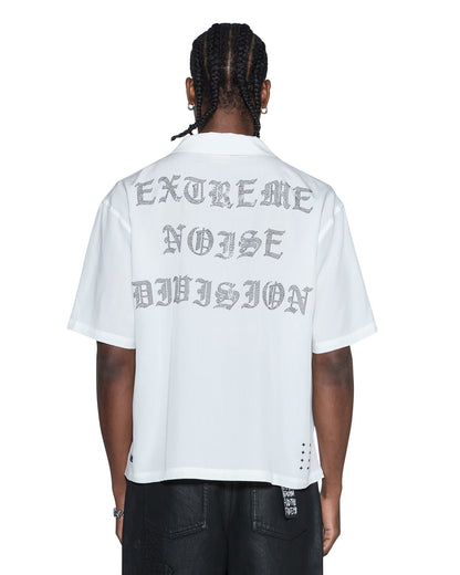 END DINER SS SHIRT SATIN WHITE