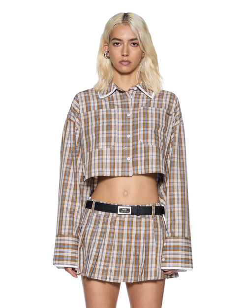 BALTER SHIRT TAN PLAID