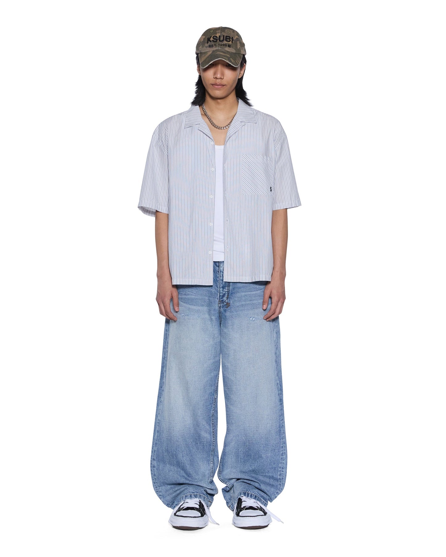 DINER SS SHIRT BLUE STRIPE