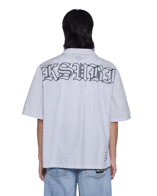 DINER SS SHIRT BLUE STRIPE