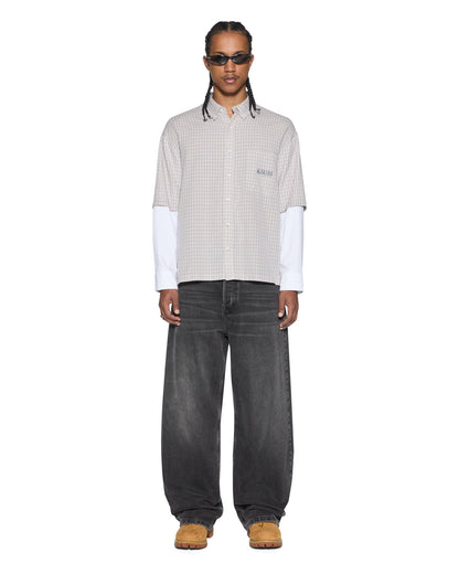 E.N.D BUTTON LAYER LS SHIRT CHECK