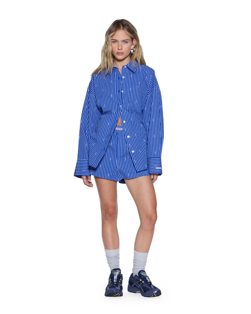 BOXER SHORTS COBALT STRIPE
