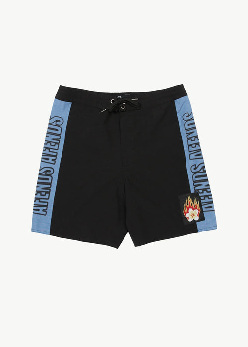 AFENDS Mens Tropics - Boardshort 18" - Black