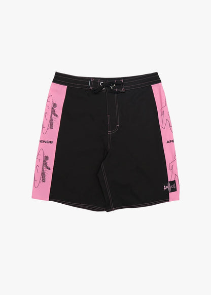 AFENDS Mens Altered - Surf Related Boardshort 18" - Black