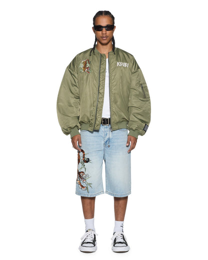 STAY UP 4EVA BOMBER JACKET KHAKI
