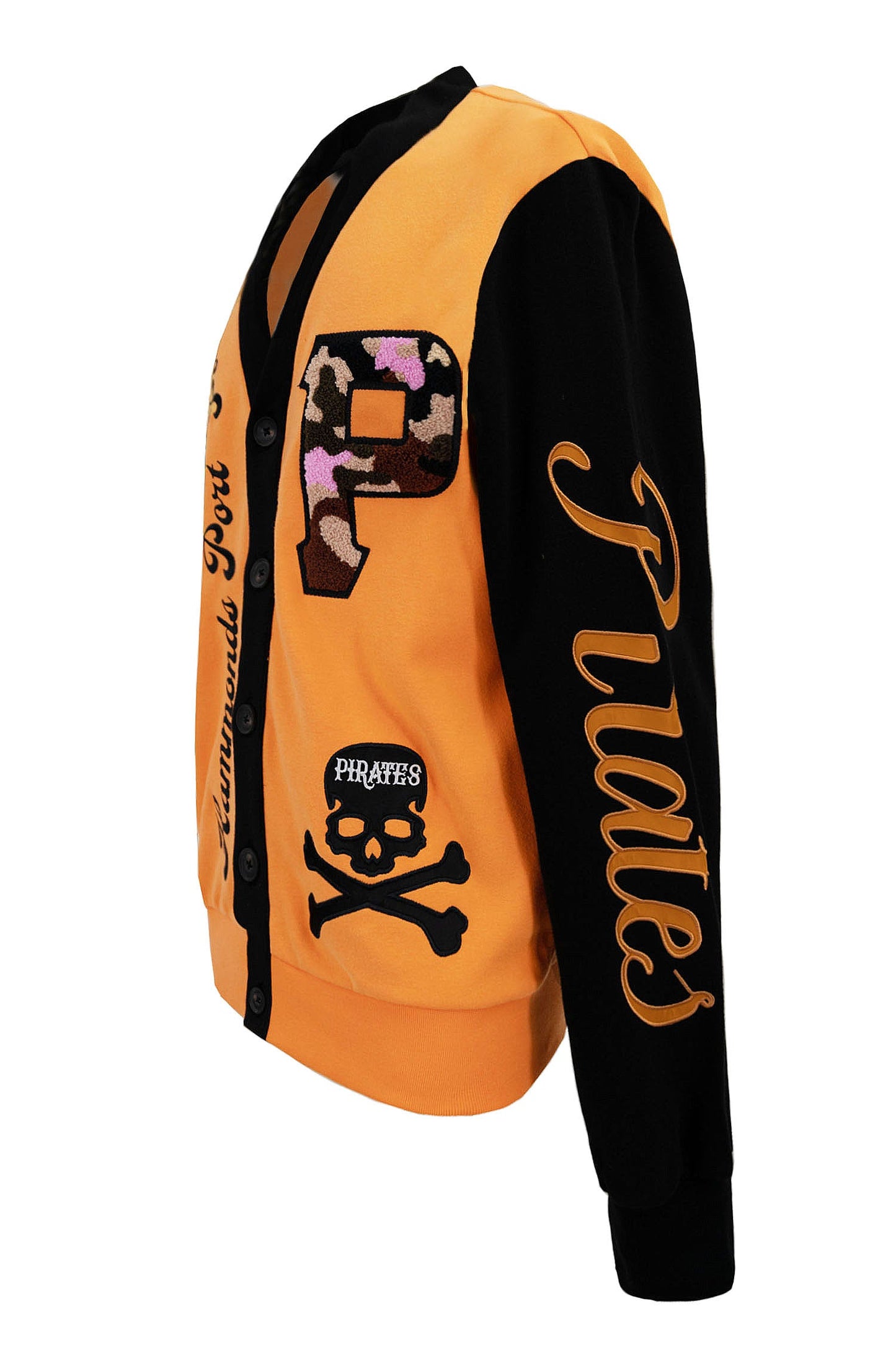 Men's Baseball Team Chenille Patch Embroidery Cardigan