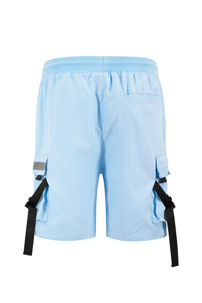 Men's Utility Tactical Reflective Tape Cargo Shorts