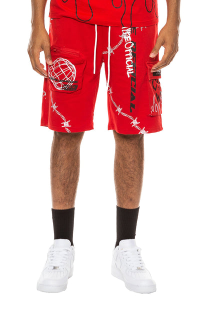 Men's Hype Official Graphic Cargo Shorts