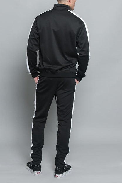 Tri Color Blocked Track Suit