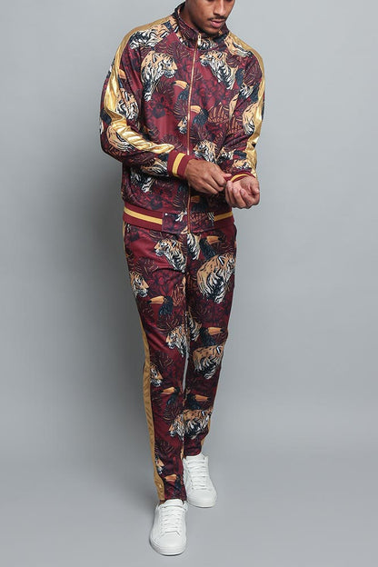 Royal Floral Tiger Track Suit