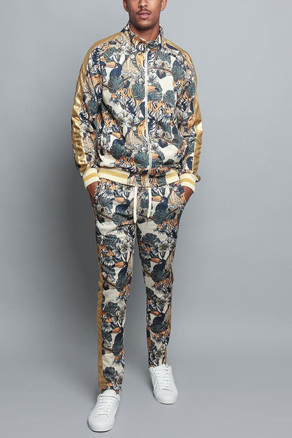 Royal Floral Tiger Track Suit