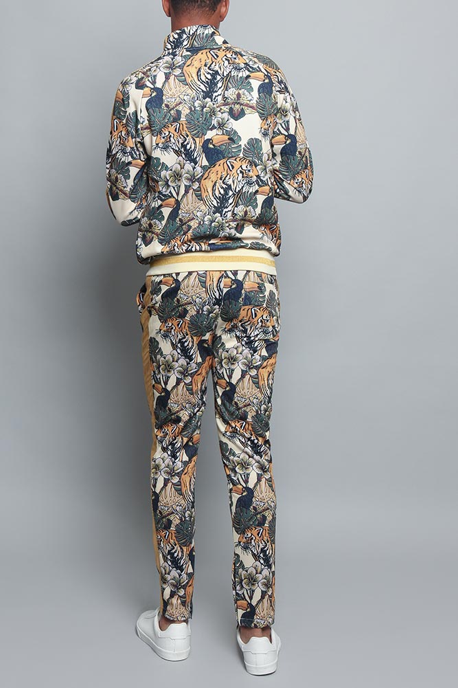 Royal Floral Tiger Track Suit