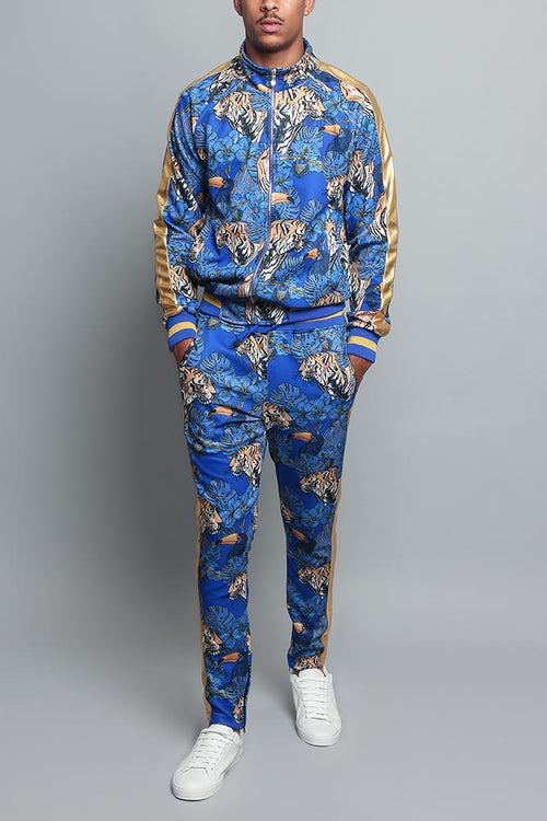 Royal Floral Tiger Track Suit