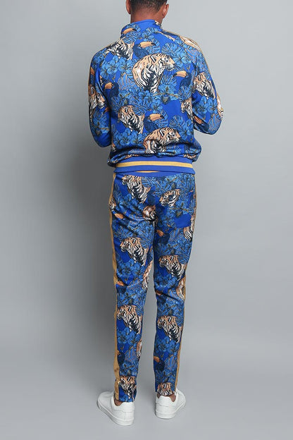 Royal Floral Tiger Track Suit