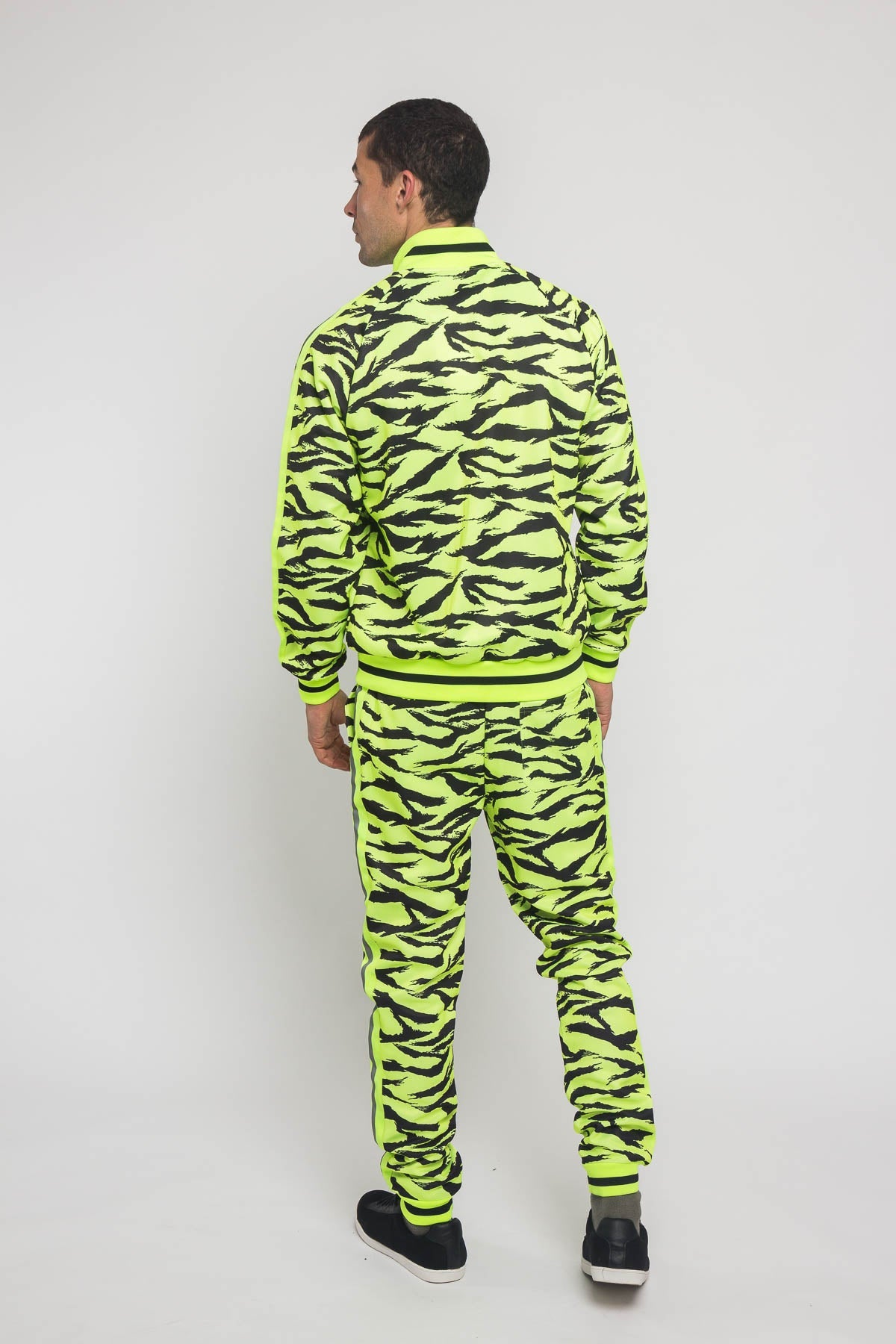 Reflective Tape Tiger Stripe Tracksuit