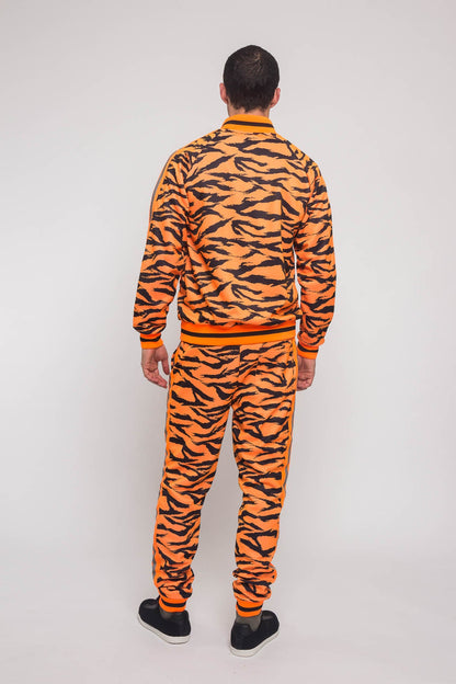 Reflective Tape Tiger Stripe Tracksuit