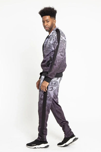 Paisley Gradient Ombre Track Suit Set