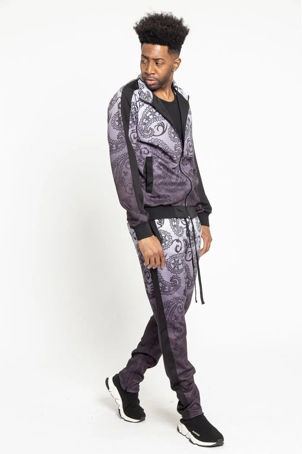 Paisley Gradient Ombre Track Suit Set