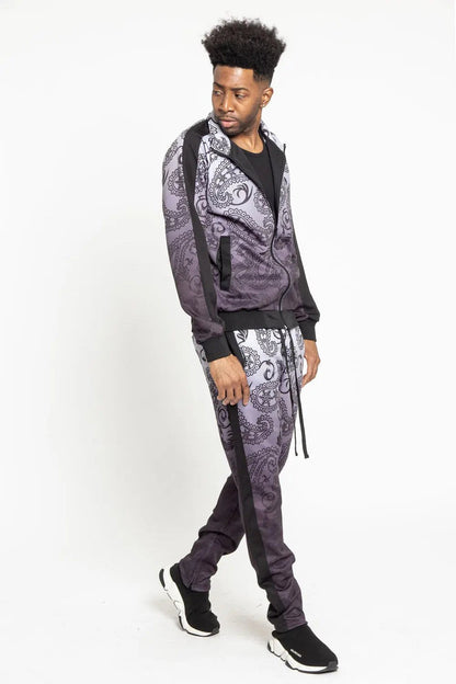Paisley Gradient Ombre Track Suit Set