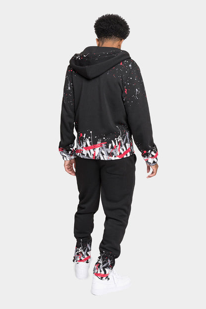 Paint Splatter Fleece Tracksuit