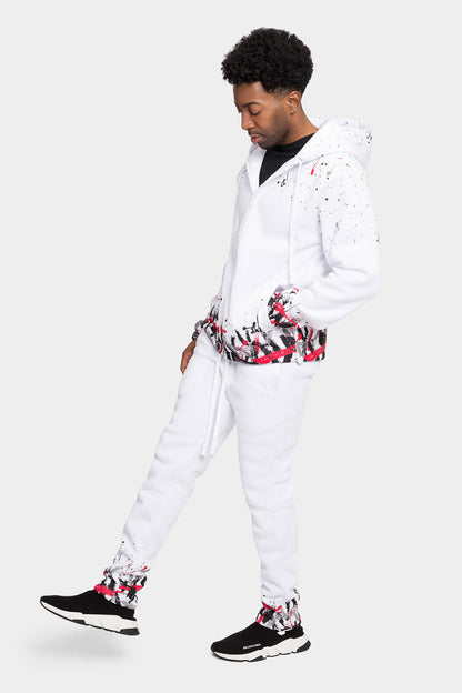 Paint Splatter Fleece Tracksuit