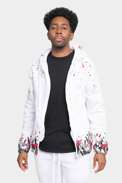 Paint Splatter Fleece Tracksuit