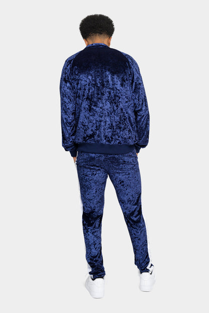 Accented Velour Track Suit