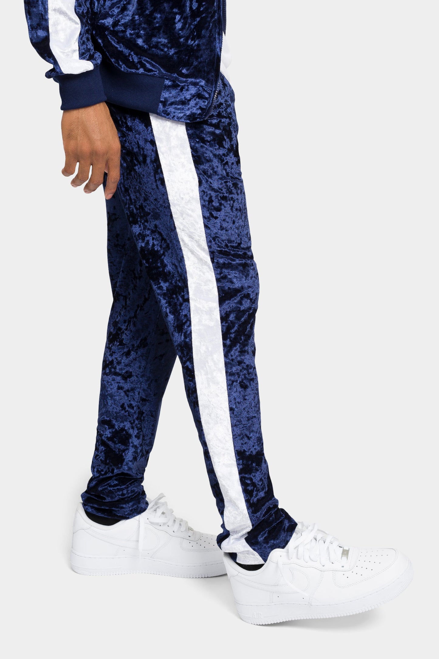 Accented Velour Track Suit