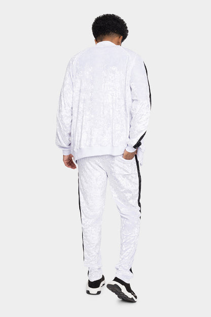 Accented Velour Track Suit
