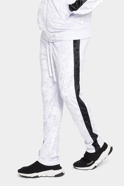 Accented Velour Track Suit