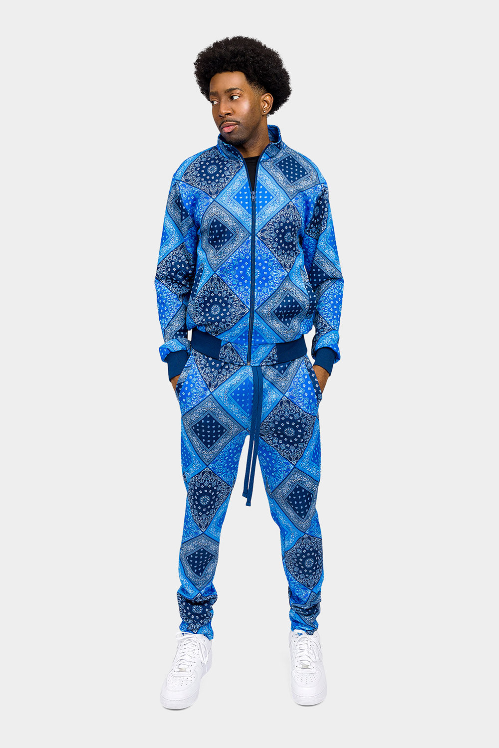 All Over Bandana Pattern Track Suit