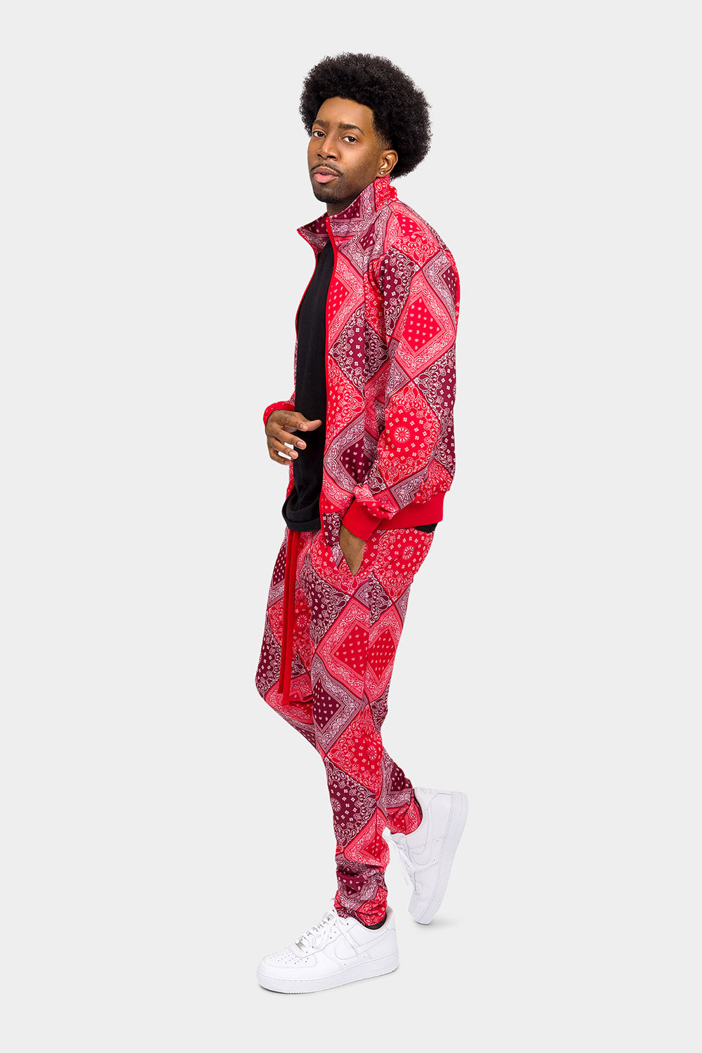 All Over Bandana Pattern Track Suit